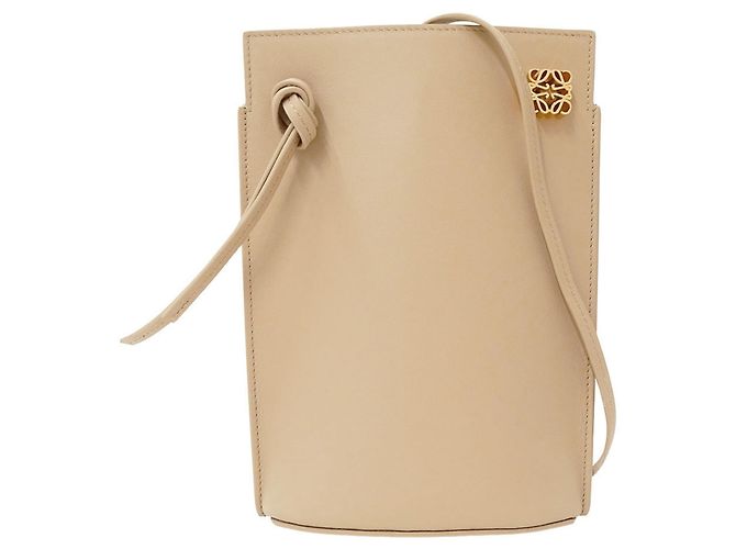 Sac à main Loewe en cuir beige