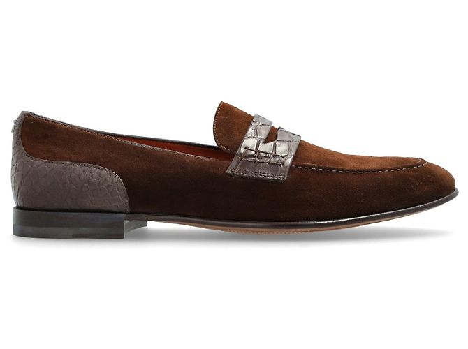 Mocassins Dolce & Gabbana en daim marron