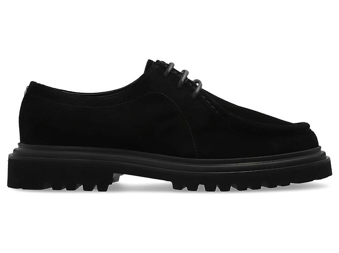 Scarpe derby in suede nero Dolce & Gabbana
