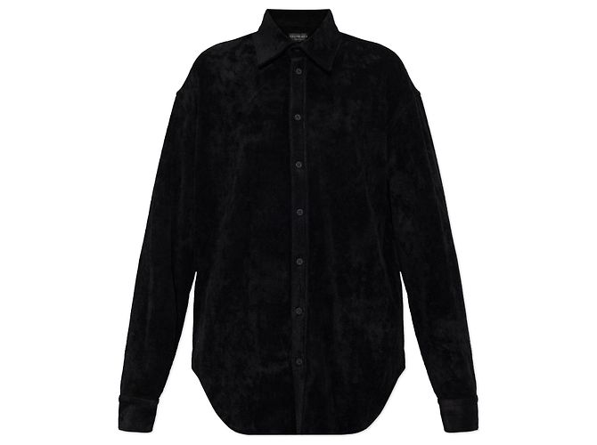 Balenciaga Camicia in velluto a coste nera