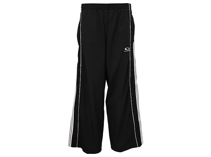 Balenciaga Oversized Track Pants in Black Polyester