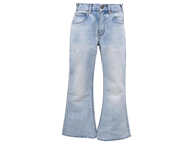 Céline Celine Wideleg Jeans aus hellblauer Baumwolle