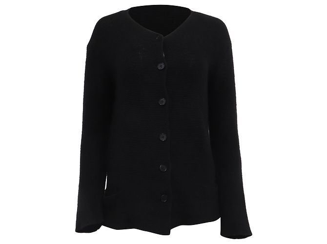 Giorgio Armani Armani Strickcardigan aus schwarzer Wolle