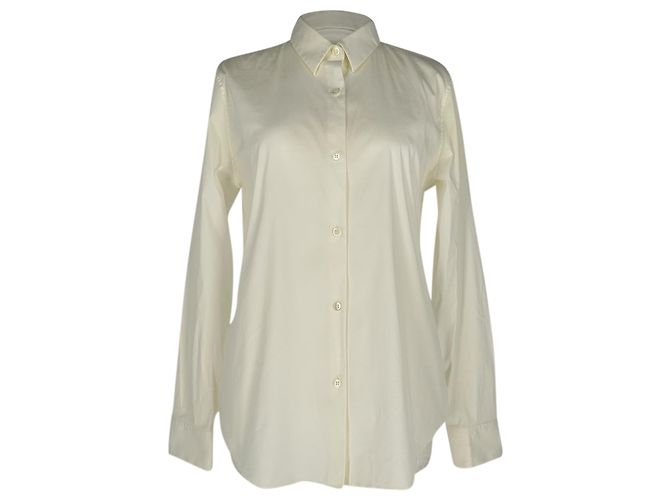 Camicia con bottoni Theory in cotone bianco