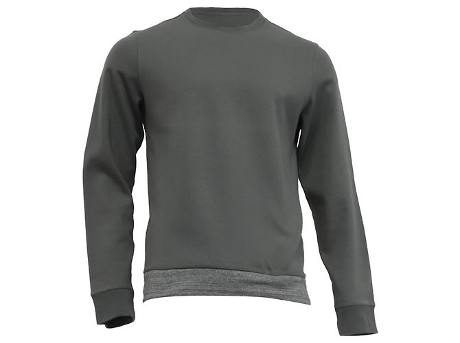 Apc A.P.C. Crewneck Sweatshirt aus olive Baumwolle