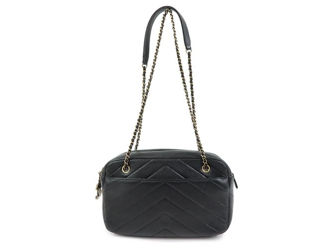 Chanel Camera Chevron Lambskin Medium