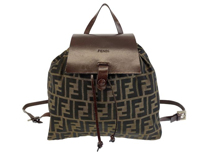 Fendi Zucca Pattern Backpack