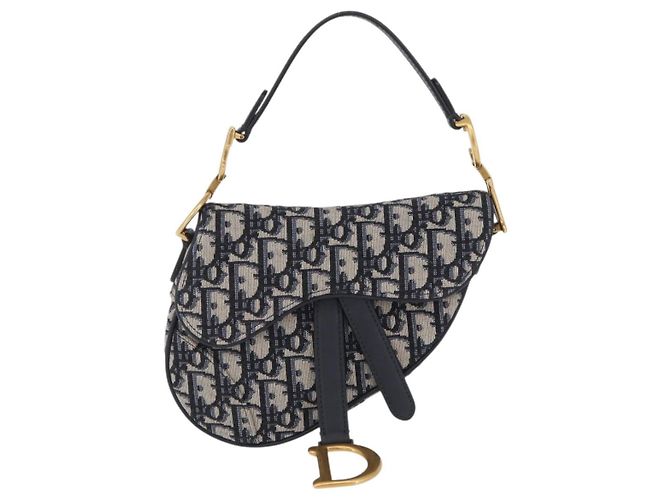 Christian Dior Saddle Oblique Canvas Small