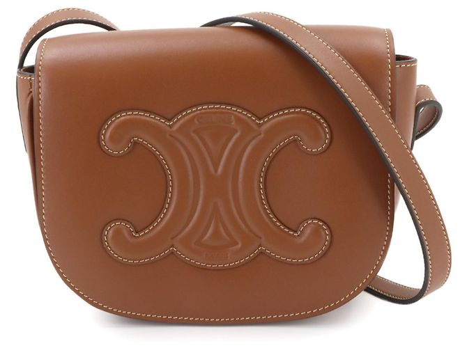 Céline Bolsa Celine Folco Cuir Triomphe