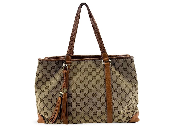 Gucci Bella GG Canvas with Leather Medium