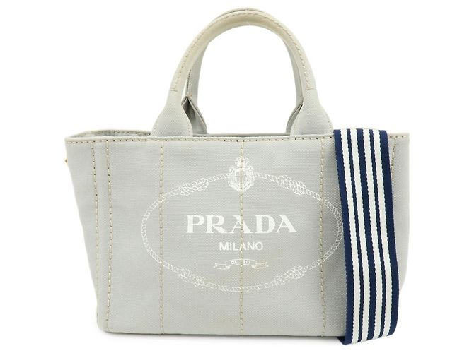Prada Canapa Convertible Canvas Mini
