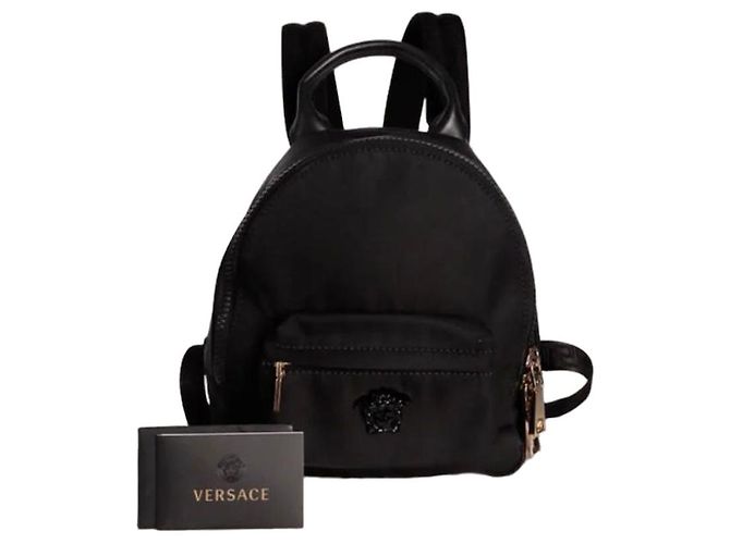 Versace Palazzo Mini Backpack – Nylon with Medusa (Mod. DBFF783)