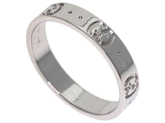 Gucci Icon 18K Weißgold Ringband