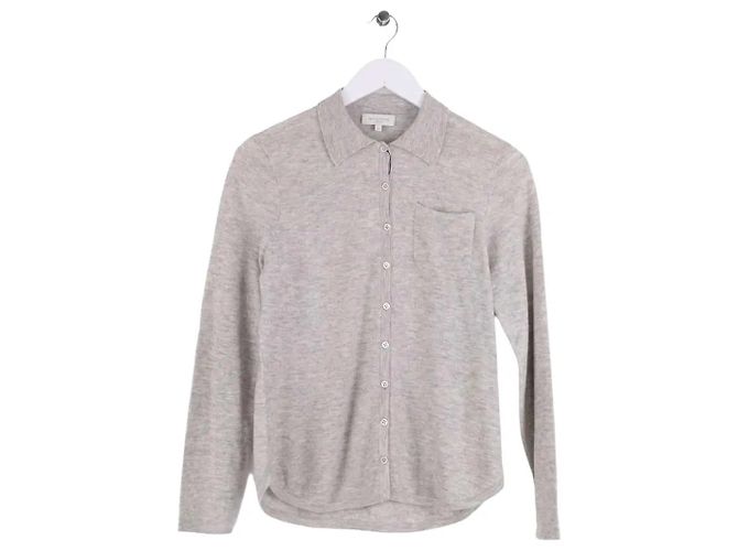 Eric Bompard Hemd aus Kaschmir Grau L