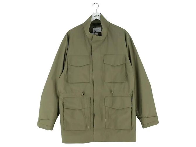 Lacoste Abrigo impermeable caqui
