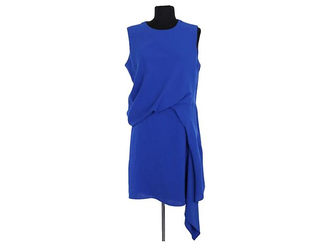 Alexander McQueen Kleid Blau Synthetik