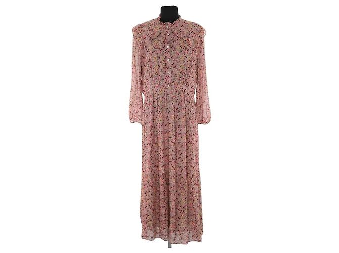 Vestido Ba&Sh bege em viscose