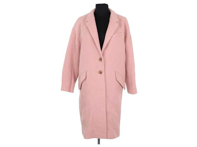 Cappotto in lana rosa Ba&Sh