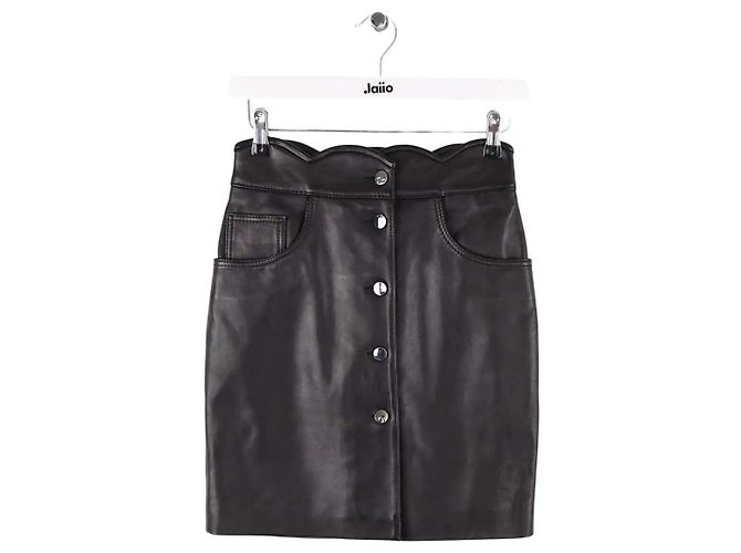 Maje Journey Lederrock schwarz