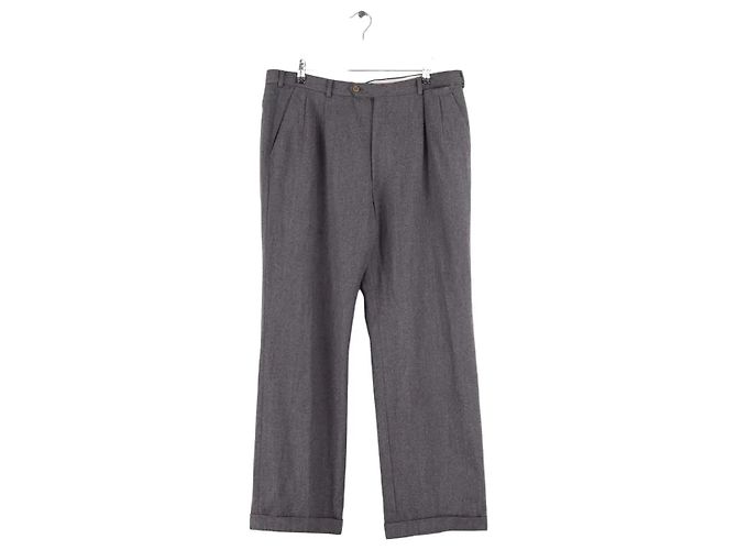Burberry Graue gerade geschnittene Hose