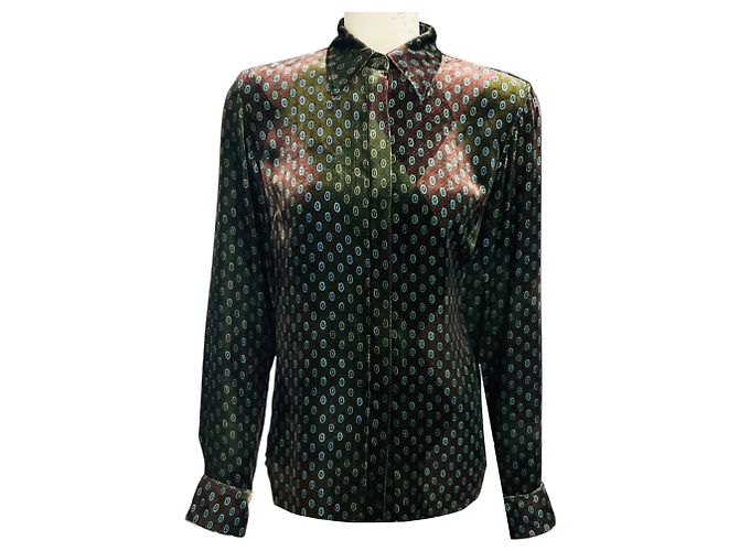 Camicia Chowy in velluto multicolore Dries Van Noten
