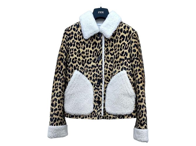 Dior Leopard Print Fur Jacket