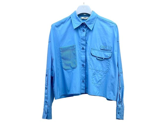 Camicia Fendi in cotone blu