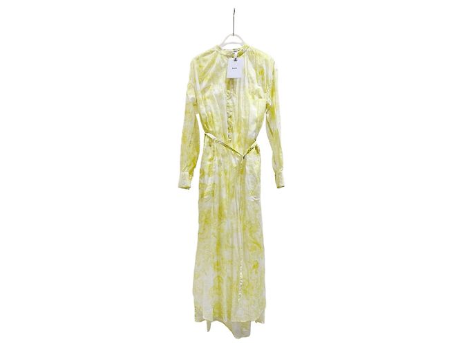 Vestido Dior Amarillo de Algodón