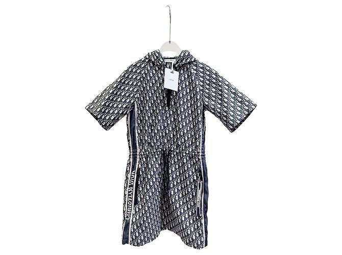 Dior Kleid mit All-over-Logo aus Polyester Größe 36