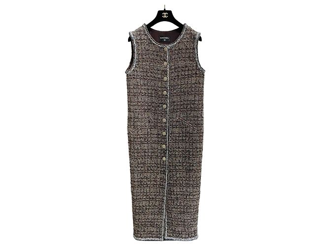 Chanel Lange Tweedweste