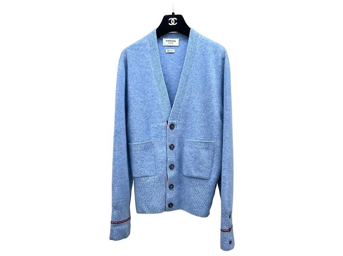 Thom Browne Cardigan aus blauem Kaschmir