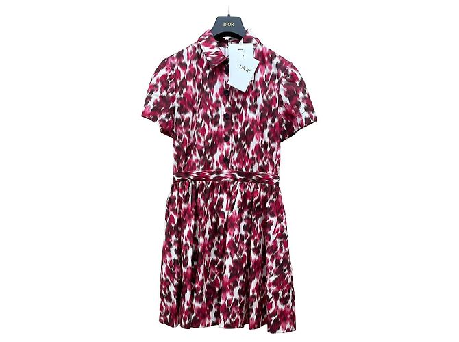 Dior Kleid aus Baumwolle mit Blumenmuster