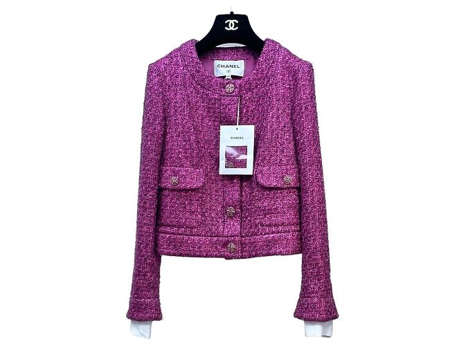 Chanel Tweed Jacke Größe 34