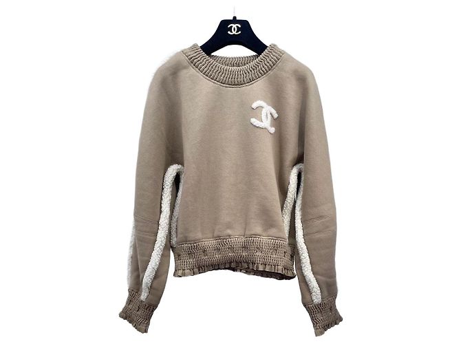 Sudadera Teddy Chanel 24K de algodón Talla 38