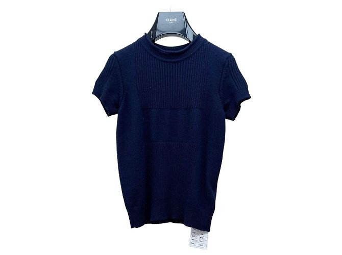 Top Hermès de Cachebra Azul Marino