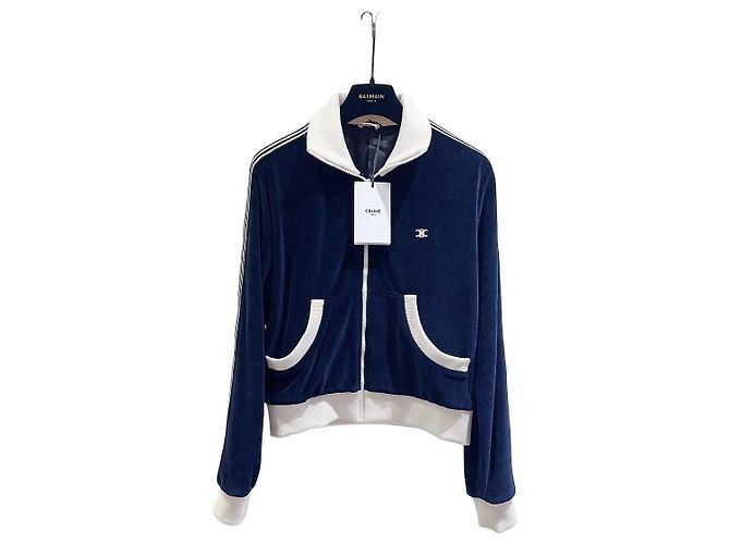 Giacca Céline in velluto blu
