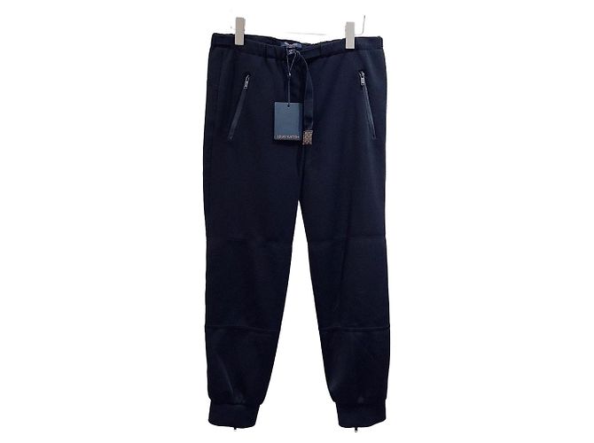 Louis Vuitton Monogramm Hose Schwarz Polyamid