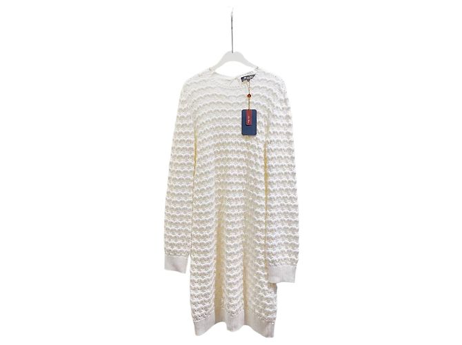 Loro Piana Strickpullover aus Seide Weiß