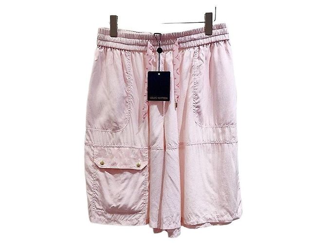 Louis Vuitton Hose Rosa Cropped Polyamid Gr. 42