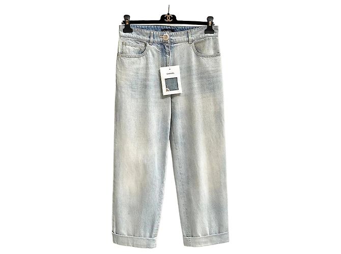 Vaqueros Chanel Azules Tie-Dye Denim