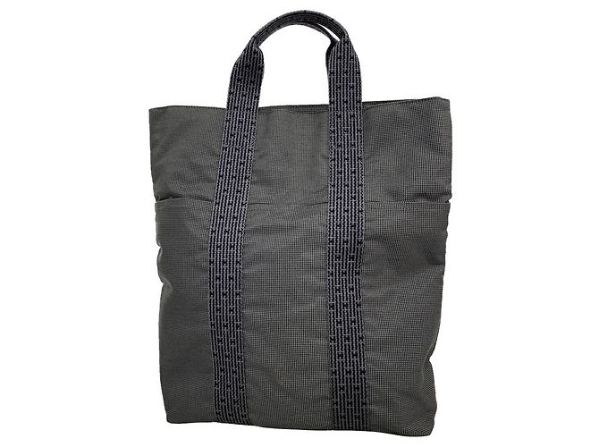 Hermès Hermes Nylon Tote Bag Grau