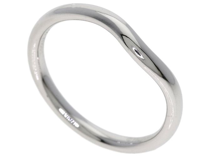 Autre Marque Anillo banda curva de platino Tiffany & Co.