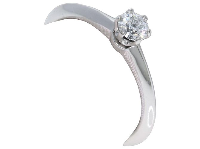 Autre Marque Tiffany & Co. Platin-Solitärring mit Diamant
