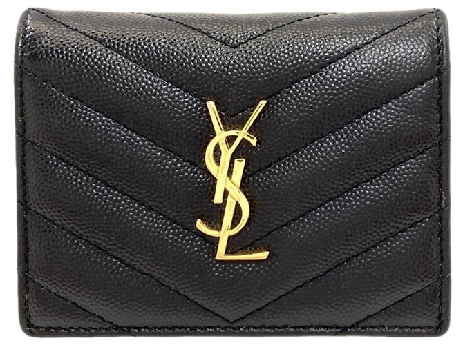 Autre Marque Saint Laurent Cassandra Bi-fold Ledergeldbörse