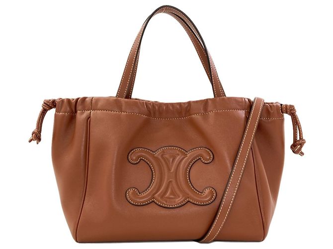 Céline Celine Small Cabas Drawstring Cuir 2-Way Handtasche