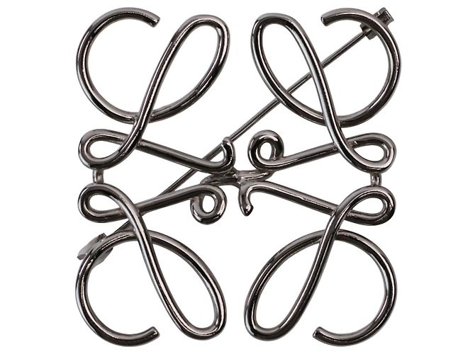 Broche Anagram Loewe Prateado
