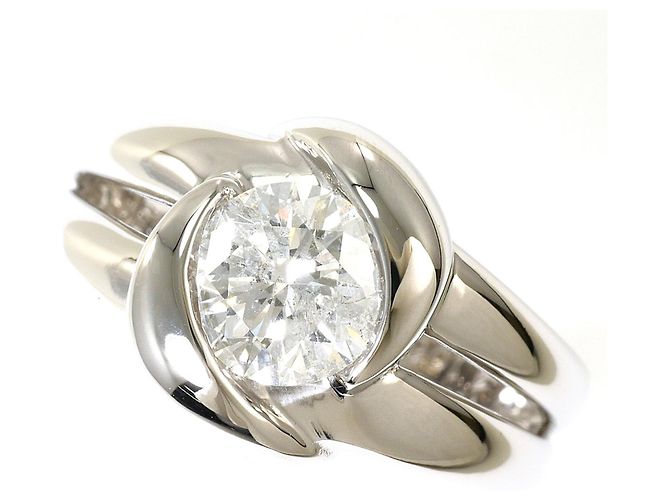 Autre Marque PT900 Platin-Ehering mit Diamant