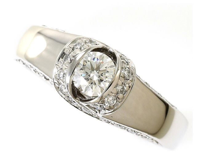 Autre Marque Platin-Diamant-Ehering