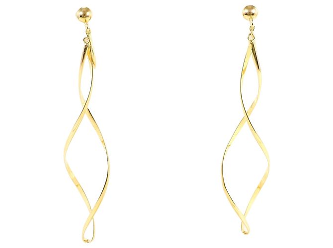 Autre Marque Orecchini a goccia in oro giallo 18K