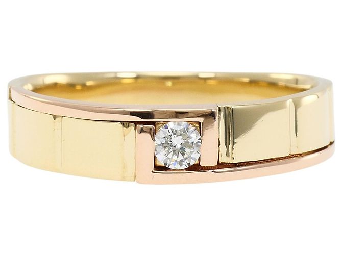 Autre Marque 14K Gold Ring-Set mit Cubic Zirconia